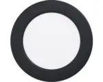 Hornbach LED Einbauleuchte Eglo FUEVA 5 5,5 W 3000 K 1-flammig Ø 117 mm schwarz IP 20 1 Stück