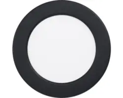 LED Einbauleuchte Eglo FUEVA 5 5,5 W 3000 K 1-flammig Ø 117 mm schwarz IP 20 1 Stück