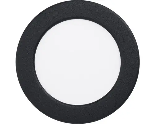 LED Einbauleuchte Eglo FUEVA 5 5,5 W 3000 K 1-flammig Ø 117 mm schwarz IP 20 1 Stück
