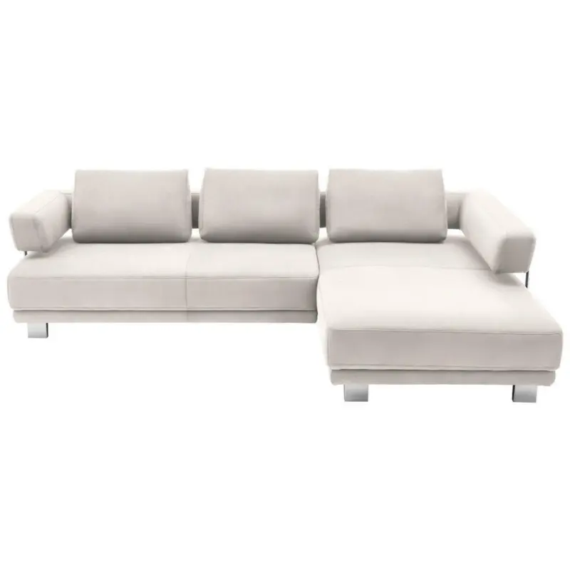 Ecksofa in Chenille Beige