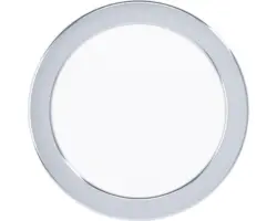 LED Einbauleuchte Eglo FUEVA 5 10,5 W 3000 K 1-flammig Ø 166 mm chrom IP 44 1 Stück
