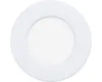Hornbach LED Einbauspot FUEVA 5 2,7 W 300 lm 3000 K warmweiß Ø86 mm IP44 weiß