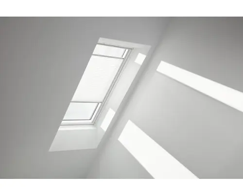 Velux Plissee-Faltstore manuell weiß uni FHL MK04 1016SWL