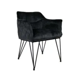 Armlehnstuhl in Samt