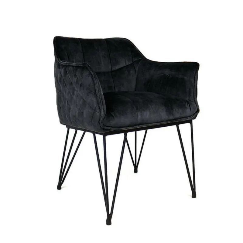 Armlehnstuhl in Samt