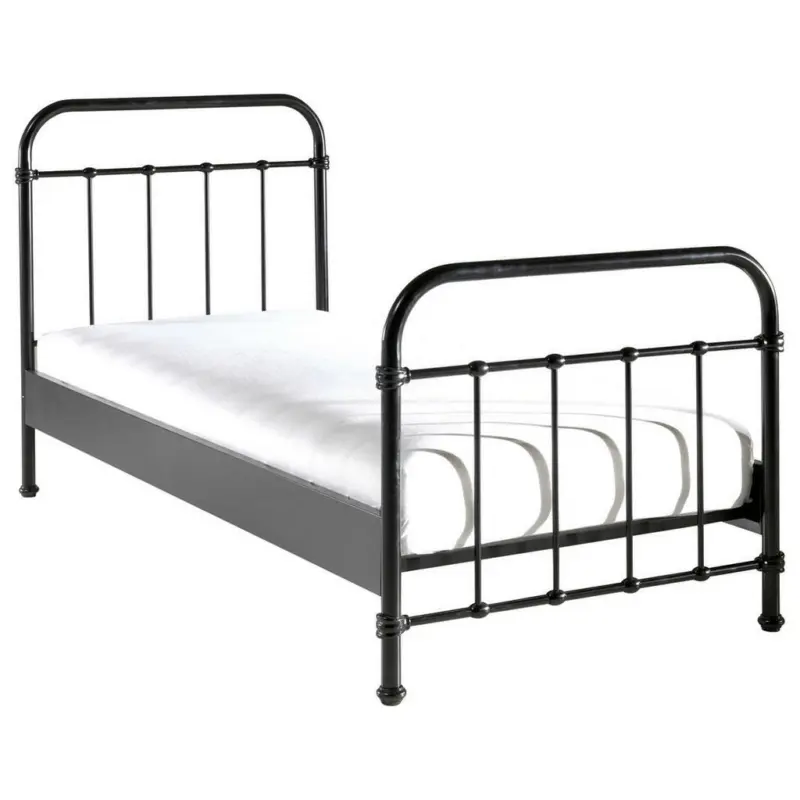 Kinder-/Juniorbett 90/200 cm in Schwarz