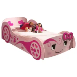 Autobett 90/200 cm in Rosa