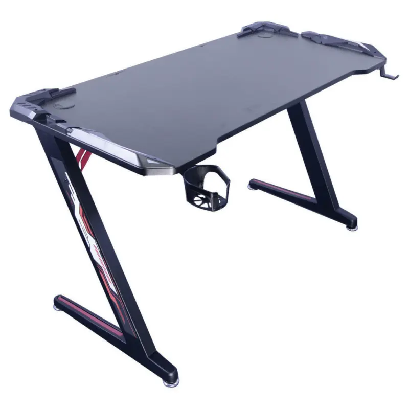 Gaming Tisch 120/60/74 cm in Schwarz