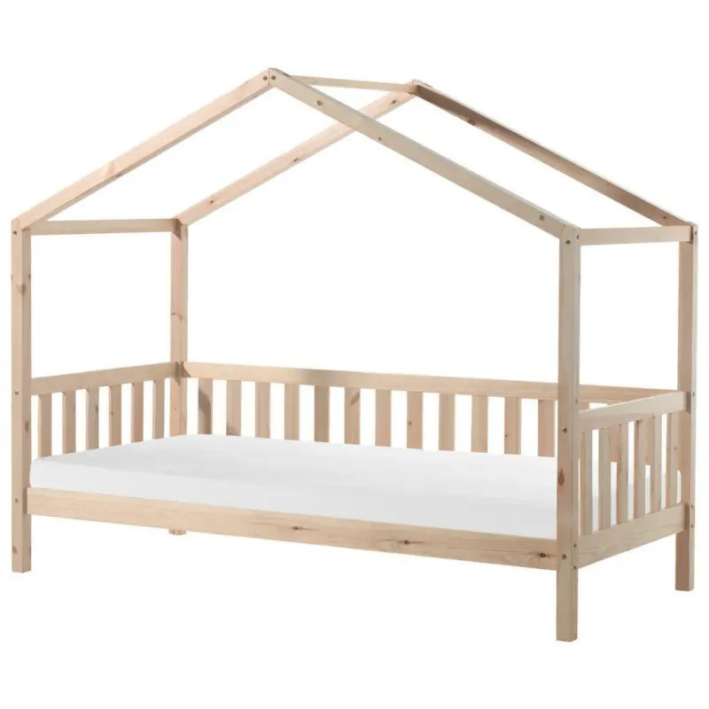 Hausbett 90/200 cm in Naturfarben