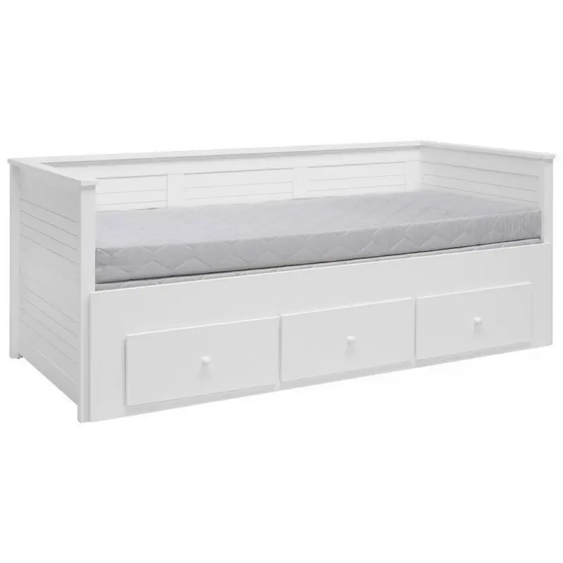 Ausziehbett 90/200 cm in Weiß