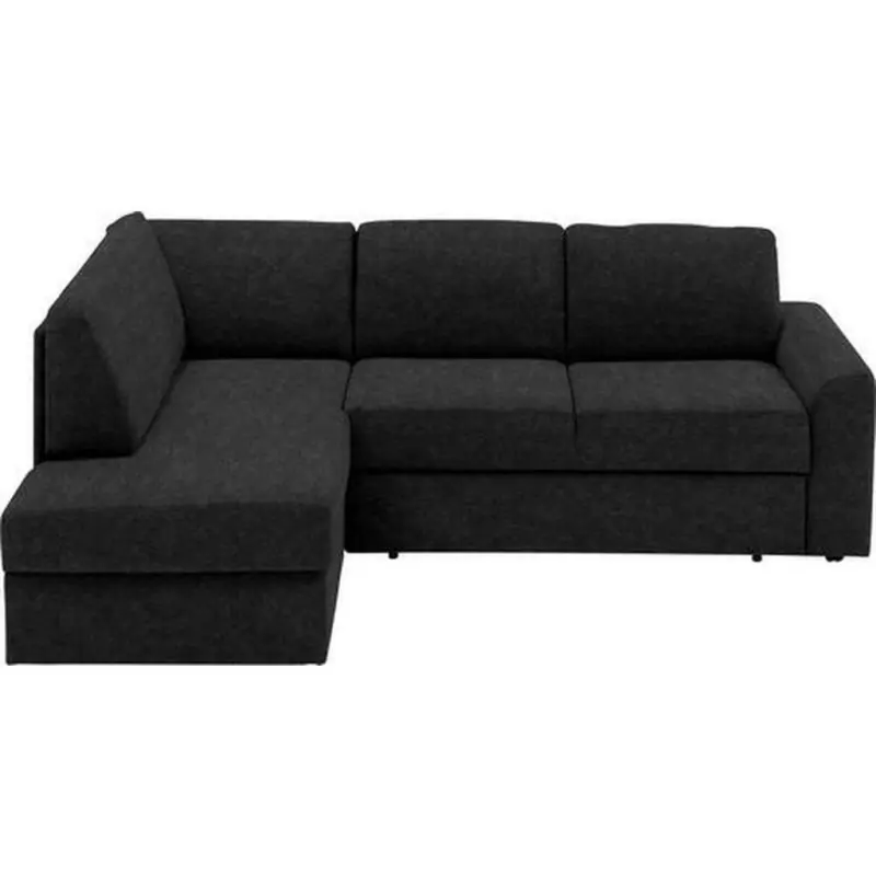 Ecksofa in Schwarz