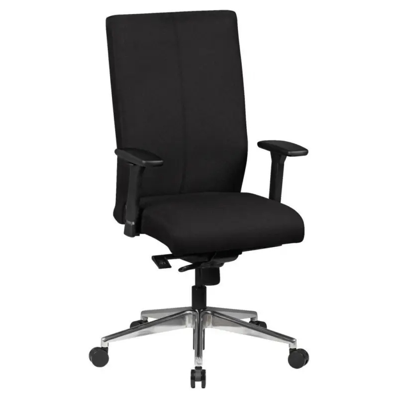 Drehstuhl in Webstoff Schwarz