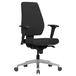 Drehstuhl in Webstoff Schwarz