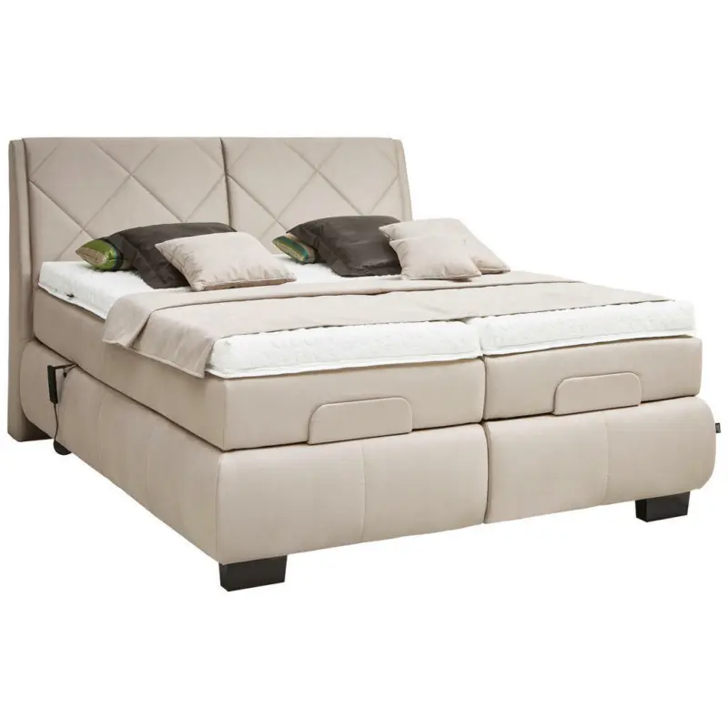 Boxspringbett 180/200 cm in Beige