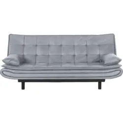 Schlafsofa in Mikrofaser Hellblau