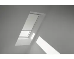 VELUX Verdunkelungsrollo uni weiß solarbetrieben Rahmen weiß DSL M06 1025SWL