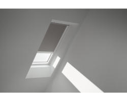 VELUX Verdunkelungsrollo uni grau solarbetrieben Rahmen weiß DSL SK08 0705SWL