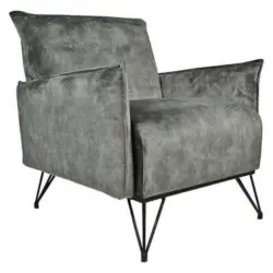 Sessel in Samt Grau