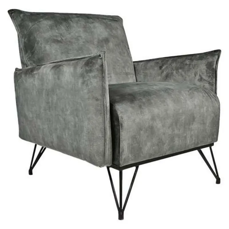 Sessel in Samt Grau