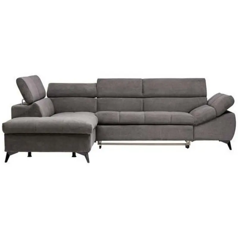 Ecksofa in Mikrofaser Grau
