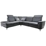 XXXLutz Lauterach - Ihr M&ouml;belhaus bei Bregenz Ecksofa in Echtleder Anthrazit