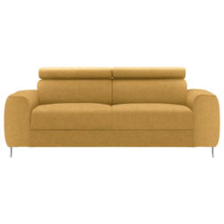 Dreisitzer-Sofa in Struktur Gelb