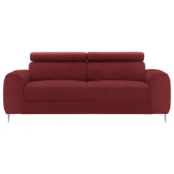 Dreisitzer-Sofa in Struktur Rot