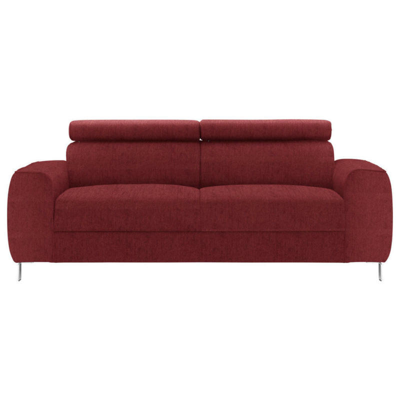 Dreisitzer-Sofa in Struktur Rot