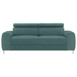 Dreisitzer-Sofa in Struktur Türkis