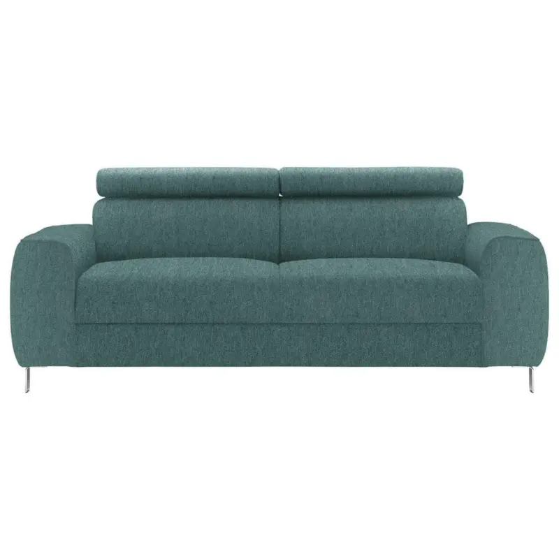 Dreisitzer-Sofa in Struktur Türkis