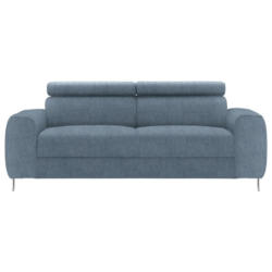 Dreisitzer-Sofa in Struktur Hellblau