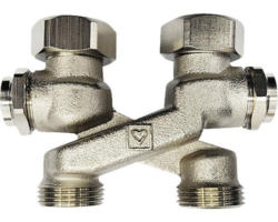 Heizkörperhahnblock Herz 3/4" Gerade