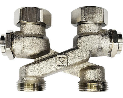 Heizkörperhahnblock Herz 3/4" Gerade