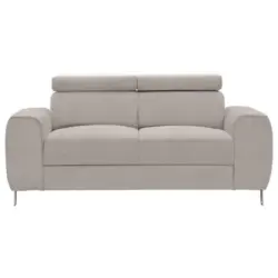 Zweisitzer-Sofa in Struktur Beige