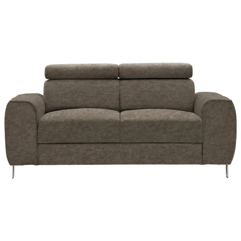 Zweisitzer-Sofa in Struktur Dunkelbraun