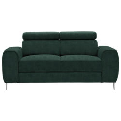 Zweisitzer-Sofa in Struktur Dunkelgrün