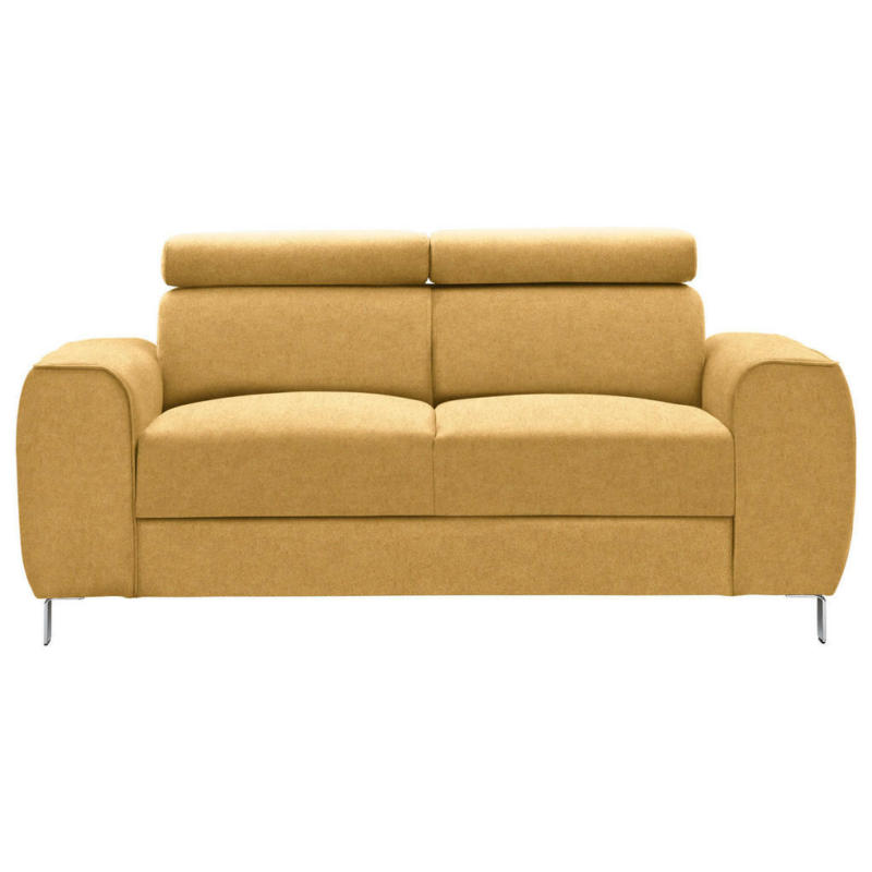Zweisitzer-Sofa in Struktur Gelb