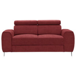 Zweisitzer-Sofa in Struktur Rot