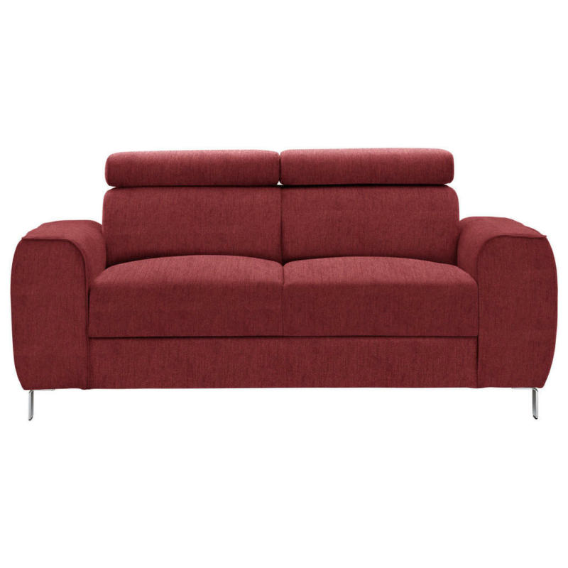 Zweisitzer-Sofa in Struktur Rot
