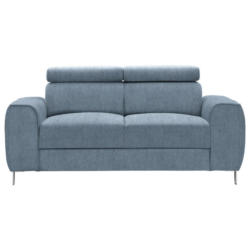 Zweisitzer-Sofa in Struktur Hellblau