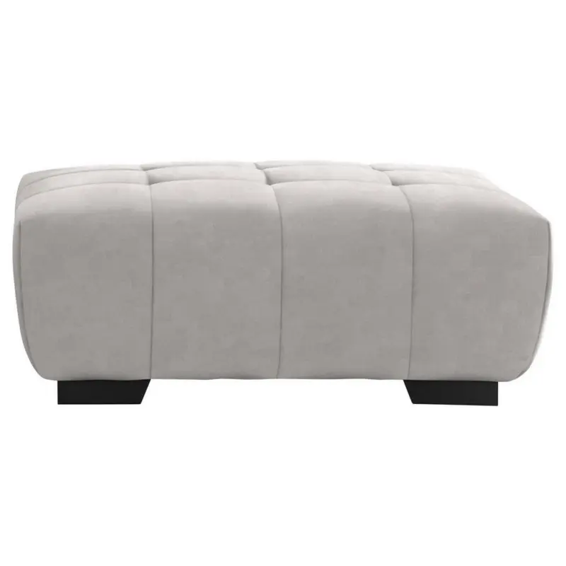 Hocker in Textil Hellgrau