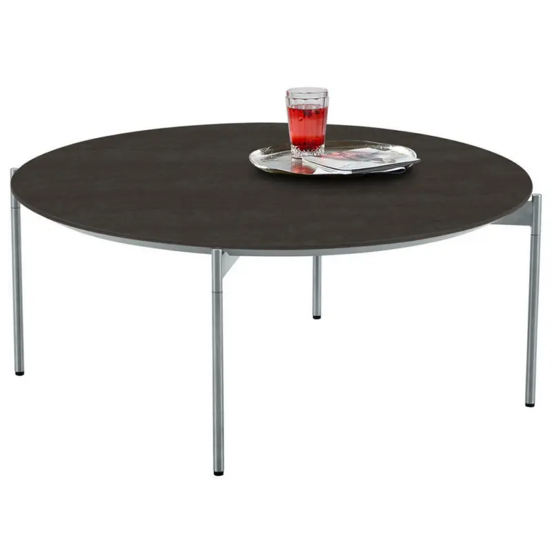Couchtisch in Metall, Keramik 83/83/42 cm