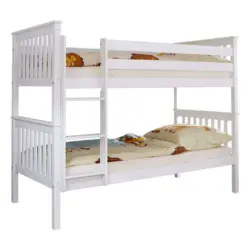 Etagenbett 90/200 cm Weiß