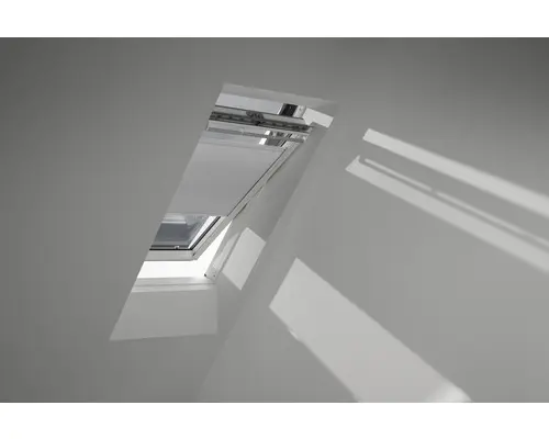 Velux Plissee-Faltstore solarbetrieben weiß uni FSC U04 1045SWL