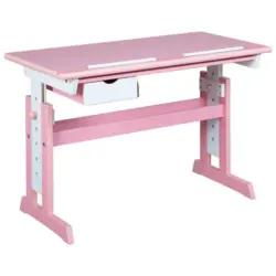 Jugendschreibtisch 109/55/63-96 cm höhenverstellbar, Stauraum