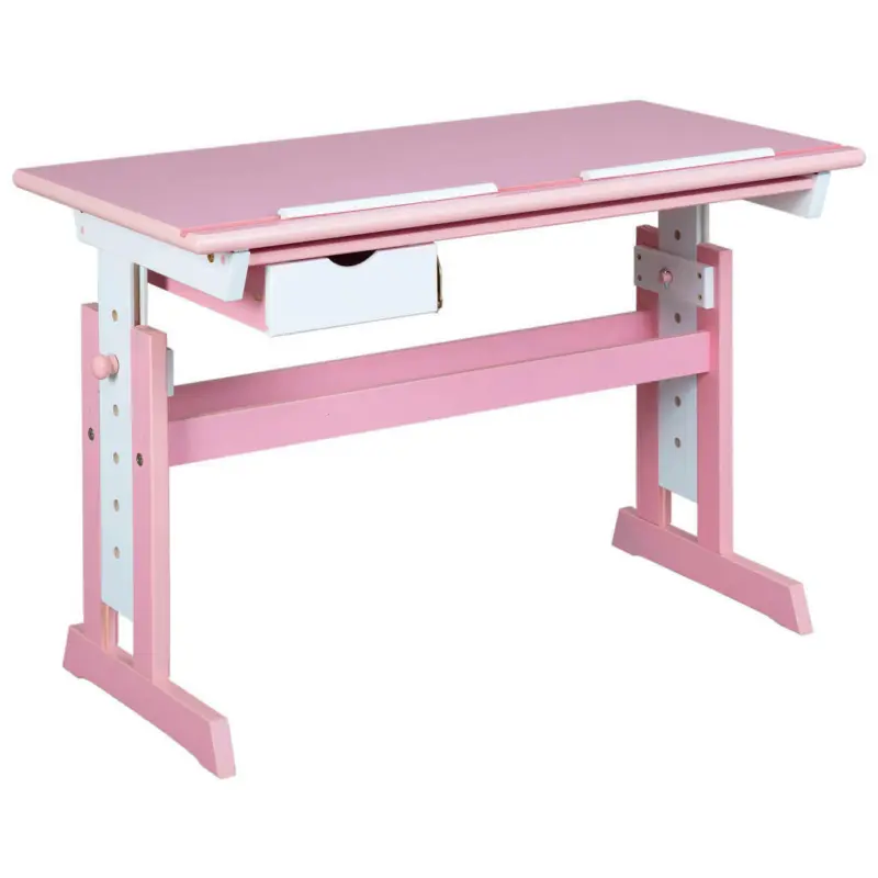 Jugendschreibtisch 109/55/63-96 cm höhenverstellbar, Stauraum