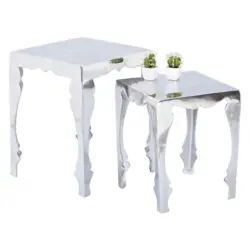 Beistelltischset in Metall