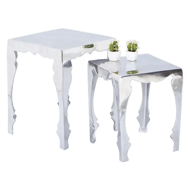 Beistelltischset in Metall