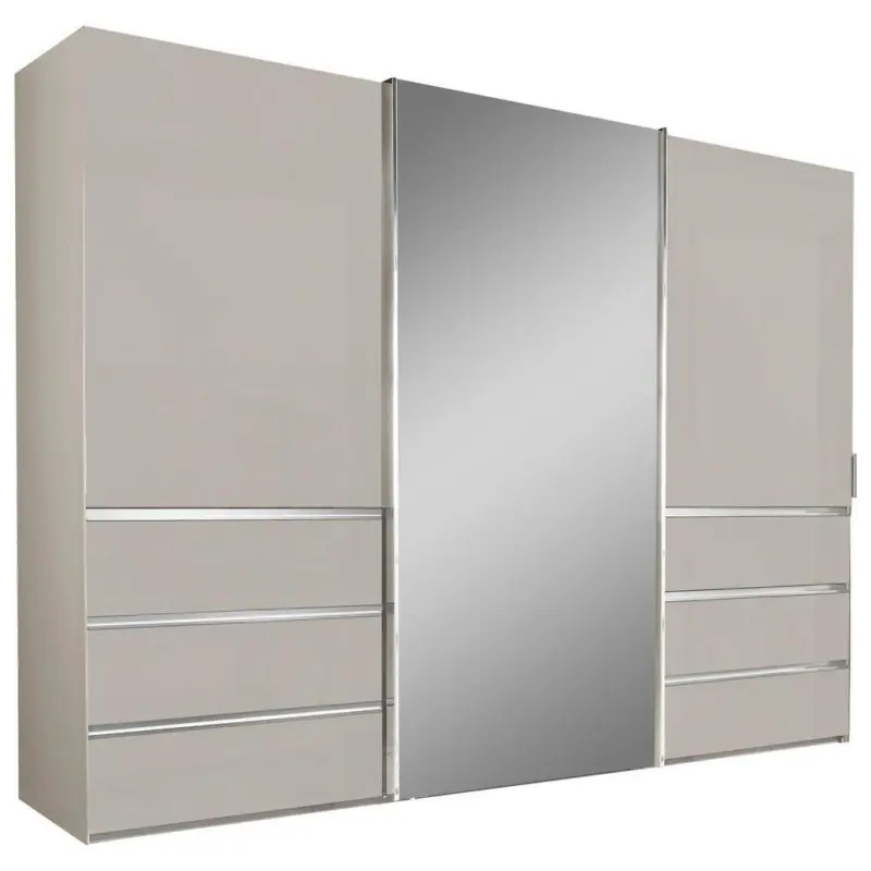 Schwebetürenschrank in Champagner