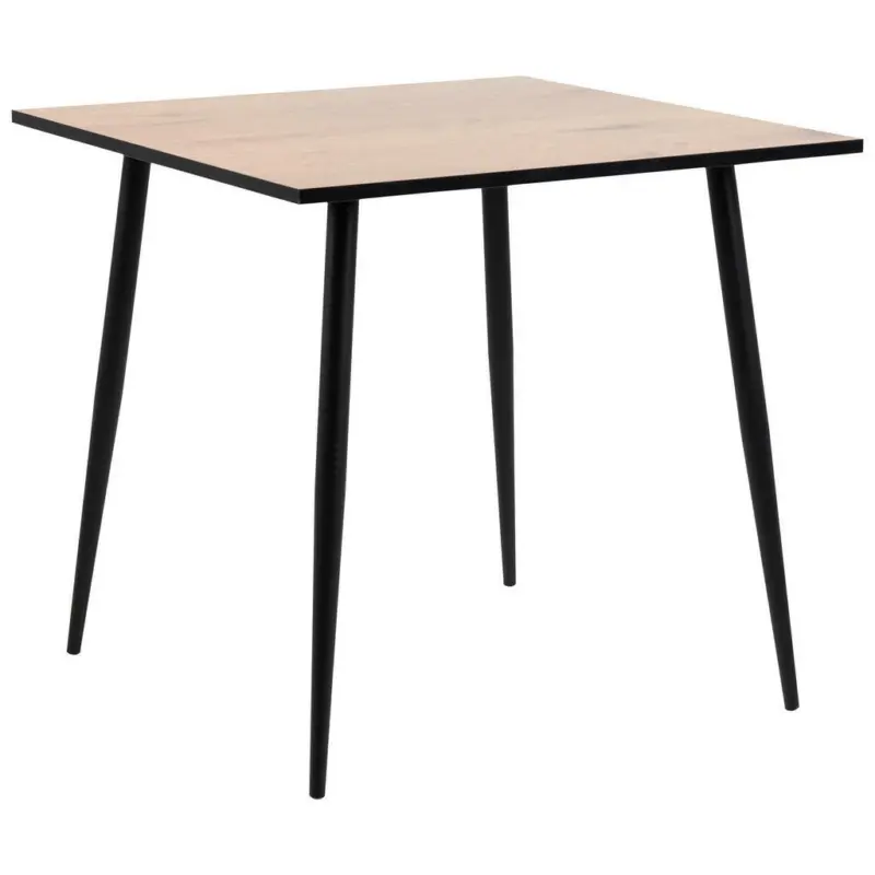 Esstisch in Metall, Holzwerkstoff 80/80/75 cm